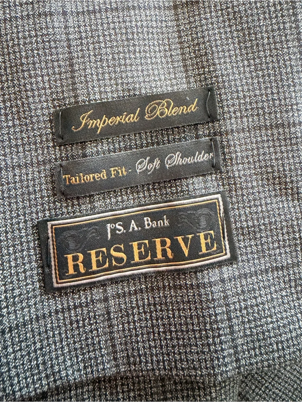 Jos. A. Bank Grey Windowpane Sport Coat